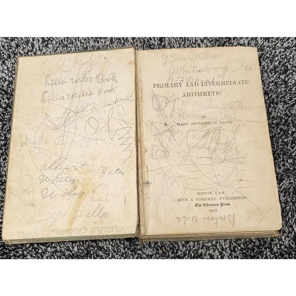 1903 Primary and Intermediate Arithmetic Vintage Book by Mary A Bacon